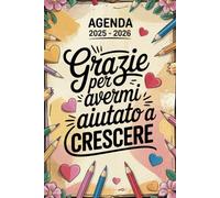Regalo Maestra Asilo: Agenda settimanale e mensile infanzia primaria , grazie insegnante
