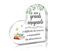 Regalo Maestre Fine Anno,Idee Regalo Insegnanti,Regalo per Insegnante,Regalo Maestre Natale,Regalo Professori Terza Media,Targa Acrilica,Regali Maestre Fine Anno Personalizzato,Regalo Colleghe Maestre
