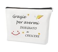Regalo Maestre Fine Anno,Originale Idee Utili Regalo per Colleghe Maestre Insegnanti Professori Terza Media Professoressa Asilo Donna Amiche Mamma Sorella Grazie Pensione Natale Laurea,Beauty Case