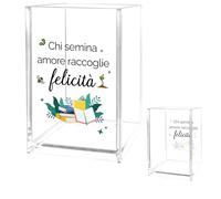 Regalo Maestre Fine Anno Regali Maestre Compleanno Regali Maestra Fine Anno Portapenne in Acrilico Personalizzato Idee Regalo Insegnanti per Maestra Asilo Nido Elementari Insegnante Natale Pasqua