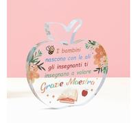 Regalo Maestre Fine Anno,Regalo Maestra,Regalo per Insegnante,Regalo Maestra Asilo,Regalo Maestra Fine Anno,Regalo Professoressa,Regalo Maestra Danza,Regali Di Natale per Maestre,Targa Maestra