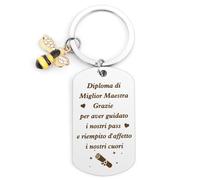 Regalo Maestre Natale Regali Maestre Natale Regalo Maestra Fine Anno Portachiavi Regalo per Insegnante Insegnanti Regalo Fine Anno Maestre Regalo Maestre Fine Elementari Regalo per Maestra Asilo