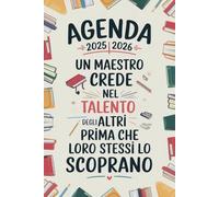 REGALO MAESTRO FINE ANNO: Pianificatore Settimanale E Mensile 2025 2026 | Regali Maestre Asilo Elementare
