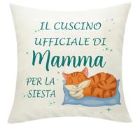 Regalo Mamma Federe Cuscini Copricuscino Decorativo, 45x45 cm, Regalo per la Festa della Mamma, Originali Compleanno Regali per Madre