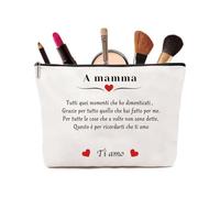 Regalo Mamma - Pochette Donna Trucchi con Design Elegante e Resistente - Regalo Mamma Compleanno Ideale - Idea Regalo Donne Chic e Pratica