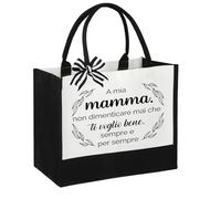 Regalo Mamma,Regali Mamma,Regalo per Mamma,Borsa Tote,Regalo Mamma Natale,Regalo Mamma Compleanno,Regalo Compleanno Mamma,Regali per La Mamma,Regali per Mamma Borsa Tela,Festa Della Mamma Idee Regalo
