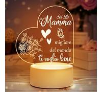 Regalo Mamma, Regalo Mamma Compleanno, Idee Regalo Mamà, Regali per la Mamma Natale, Regalo Festa Della Mamà - Lampada d'ambiente Luminosa