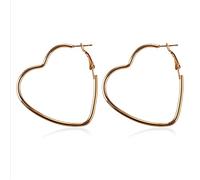 Regalo minimalista dei gioielli del partito dell'orecchino del cerchio grande di forma del cuore della lega delle donne
