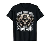 Regalo Mostro della Luna Piena Gotico Horror Lupo Mannaro Maglietta