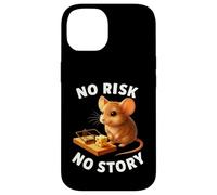 Regalo motivazionale per uomini e donne con scritta "No Risk No Story" Custodia per iPhone 14