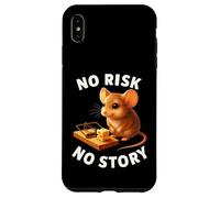 Regalo motivazionale per uomini e donne con scritta "No Risk No Story" Custodia per iPhone XS Max