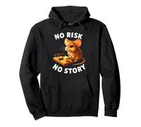 Regalo Motivazionale per Uomini e Donne con Scritta No Risk No Story Felpa con Cappuccio