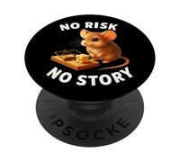 Regalo motivazionale per uomini e donne con scritta "No Risk No Story" PopSockets PopGrip Adesivo
