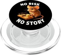 Regalo motivazionale per uomini e donne con scritta "No Risk No Story" PopSockets PopGrip per MagSafe
