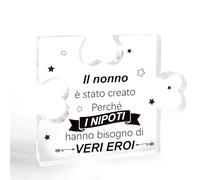 Regalo Natale Regalo Nonno Decorazione Targa Acrilica Idee Regali Nonno Compleanno Natale Targa Decorativa Originali Regali Festa Della Mamma Thanksgiving Grazie Festa Dei Nonni da Nipote Nipoti