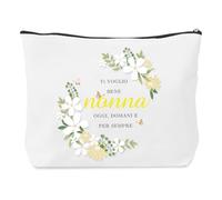 Regalo Nonna Compleanno, Festa Della Mamma Pochette Trucchi Donna Trousse Trucchi Regali per Nonna, Regalo Festa dei Nonni, Regalo Nonna Natale, Idee Regalo dei Nipoti alla Nonna, Festa Della Donna