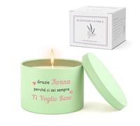 Regalo Nonna Regalo Festa Dei Nonni dai Nipoti Candela Aromatica Idee Regali Nonna dal Nipote Compleanno Personalizzato Regali Nonni Compleanno Natale Festa Della Donna Candela Aromatica di Lavanda