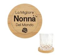 Regalo Nonna,Regalo Nonna Compleanno,Regalo per Nonna,Nonna Regalo Festa Della Mamma,Nonna Idee Regalo,Regalo Nonni Festa,Festa Della Nonna Regalo,Regalo Natale Nonna,Sottobicchieri Legno per Nonna