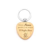 Regalo Nonna,Regalo Nonna Compleanno,Regalo Per Nonna,Regalo Suocera,Regali Nonna,Portachiavi Legno,Portachiavi In Legno,Regali Per La Festa Dei Nonni,Nonna Regalo