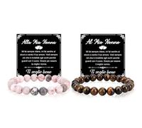 Regalo Nonni Bracciale, Regalo Festa Dei Nonni dai Nipoti Originali, Idee Regali Compleanno Natale Capodanno Pasqua Festa Del Papà e Della Mamma per Nonno e Nonna, Regali Nonna e Nonno Natale