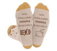 Regalo Nonni Calzini Nonna Festa dei Nonni Compleanno Natale Festa della Mamma da Regali da Nipote Nipoti, Regalo Nonna Idee Donna Regali Originali Utile Calzini Donna, Calze Regali per Nonna