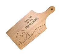 Regalo Nonni - Tagliere Personalizzato - Nessun posto è come la casa dei nonni - Incisione Laser Legno di Faggio - Idea Regalo Personalizzata - Festa dei Nonni