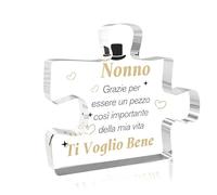 Regalo Nonno Compleanno,Idee Regalo Nonni,Festa Dei Nonni Idee Regalo Originali Personalizzati,Regalo Nonno Natale,Targa Acrilica,Regali per Anziani,Regalo per Nonno,Regalo per I Nonni Dai Nipoti