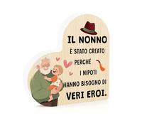 Regalo Nonno Natale,Regalo Nonno Oggetti Decorativi in Legno,Regali Nonni,Regali per Nonni,Regalini Natale Halloween San Valentino per Lui,Regalini Di Natal,Festa Del Papà,Idee Festa Del Papa