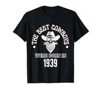 Regalo Occidentale per Il Compleanno di Best Cowboys Were Born in 1939 Maglietta