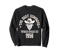 Regalo Occidentale per Il Compleanno di Best Cowboys Were Born in 1956 Felpa