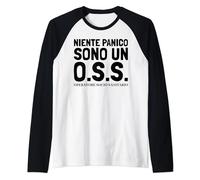 Regalo Operatore Socio-Sanitario OSS Reparto Ospedaliero Maglia con Maniche Raglan