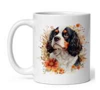 Regalo Originale Mug King Charles Spaniel Fotografica Tazza Regalo Compleanno 330ML per Natale,Regali per Bambini/Nascita,Regali per Genitori,Regali per Pensionati