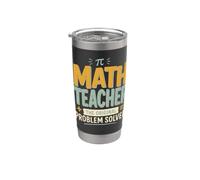 Regalo originale per insegnante di matematica per risolvere problemi per il ritorno a scuola Bicchiere termico in acciaio inox doppia parete