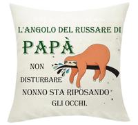 Regalo Papà Federe Cuscini Copricuscino Decorativa, Messaggio 'L'angolo del Russare di Papà', Regalo Papà Compleanno, Festa del Papà Regali per Papà da Figlia Figlio