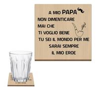 Regalo Papa Natale,Sottobicchieri Legno,Regalo Papa Compleanno,Regali per Papà,Regalo per Papà,Regali Papà,Idee Regalo Papà,Regali Papa,Regali per Neo Papà