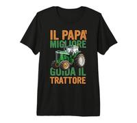 Regalo papà Trattorista Agricoltore con Trattore Strada Maglietta Premium