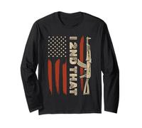 Regalo Patriottico della Bandiera Americana I 2nd That Second Emendment Maglia a Manica