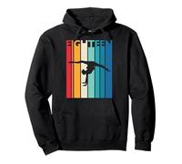 Regalo per 18° Compleanno diciotto Ginnastica Vintage 18 Anni Felpa con Cappuccio