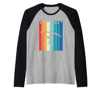 Regalo per 18° Compleanno diciotto Ginnastica Vintage 18 Anni Maglia con Maniche Raglan