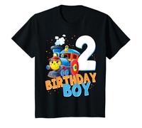 Regalo per 2° compleanno Train Boys Girls 2 Years Old I'm Two Maglietta