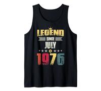 Regalo per 43° compleanno da uomo donna, leggenda dal luglio 1976 Canotta