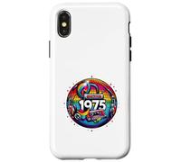 Regalo per 50° compleanno 1975 Disco Peace Vintage Love Retro Funk Custodia per iPhone X/XS
