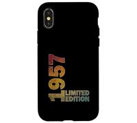 Regalo per 68° compleanno uomini e donne nati 1957 68 anni Custodia per iPhone X/XS