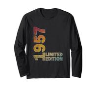 Regalo per 68° compleanno uomini e donne nati 1957 68 anni Maglia a Manica