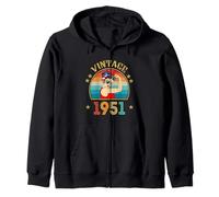 Regalo per 75° Compleanno 75 Anni per Donne retrò Vintage 1951 Felpa con Cappuccio