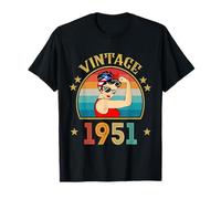Regalo per 75° Compleanno 75 Anni per Donne retrò Vintage 1951 Maglietta