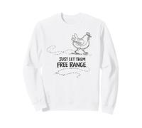 Regalo per Amante delle Galline Just Let Them Free Range Felpa