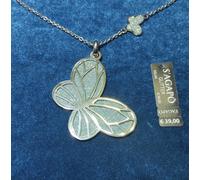 Regalo per amica collana farfalla glitter blu Sagapo donne Amicizia SGL04