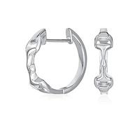 Regalo Per Cavallerizza Equestre Equino Cavallo Snaffle Orecchini Ad Anello Per Morso Di Cavallo Gioielli Western Per Donne Cerniera Lucidata In Argento Sterling .925 Diametro Di .75