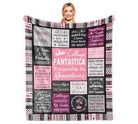 Regalo per Collega che Cambia Lavoro, Regalo Collega Donna, Regali Economiciper Colleghi di Lavoro, Colleghe per Caso Amiche per Scelta, Buona Fortuna Collega, Pensione Donna Coperta 150x130CM